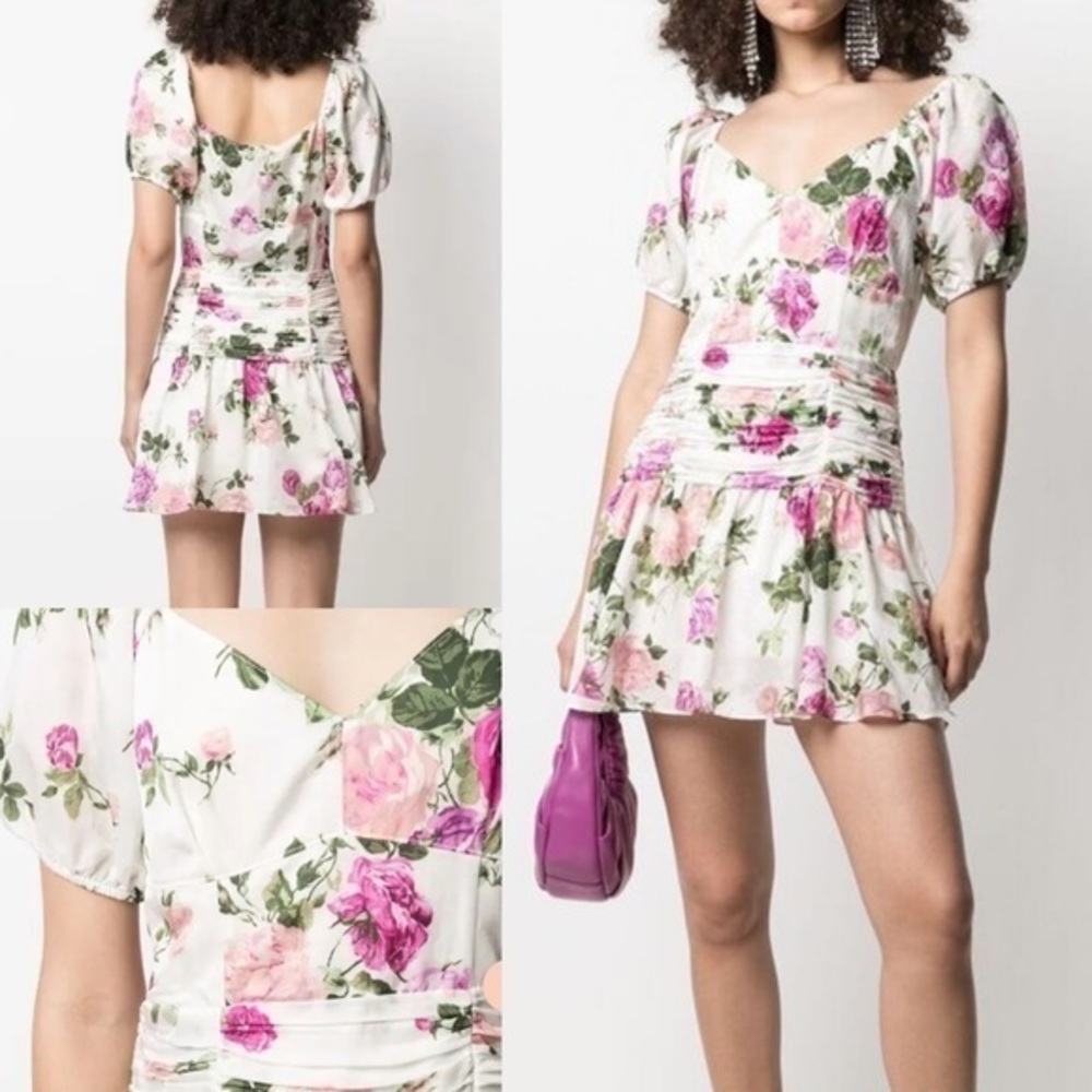 LoveShackFancy Summer Floral Ruched Waist Dress! More Then Half Off Retail :)